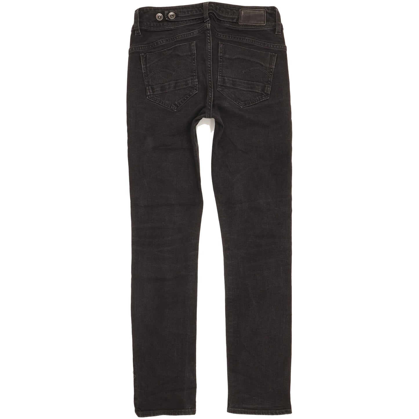 G-Star Midge Saddle Women Black Straight Slim Jeans W28 L30