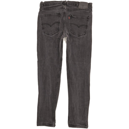 Levi's 502 Men Black Tapered Regular Stretch Jeans W36 L30
