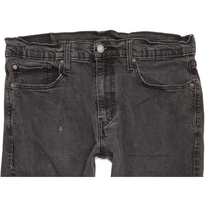 Levi's 502 Men Black Tapered Regular Stretch Jeans W36 L30