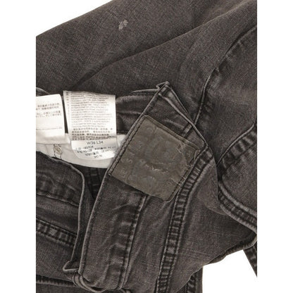 Levi's 502 Men Black Tapered Regular Stretch Jeans W36 L30
