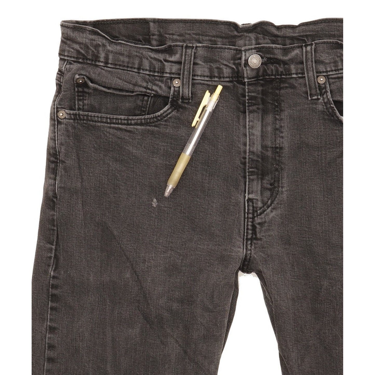 Levi's 502 Men Black Tapered Regular Stretch Jeans W36 L30