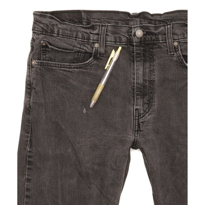 Levi's 502 Men Black Tapered Regular Stretch Jeans W36 L30