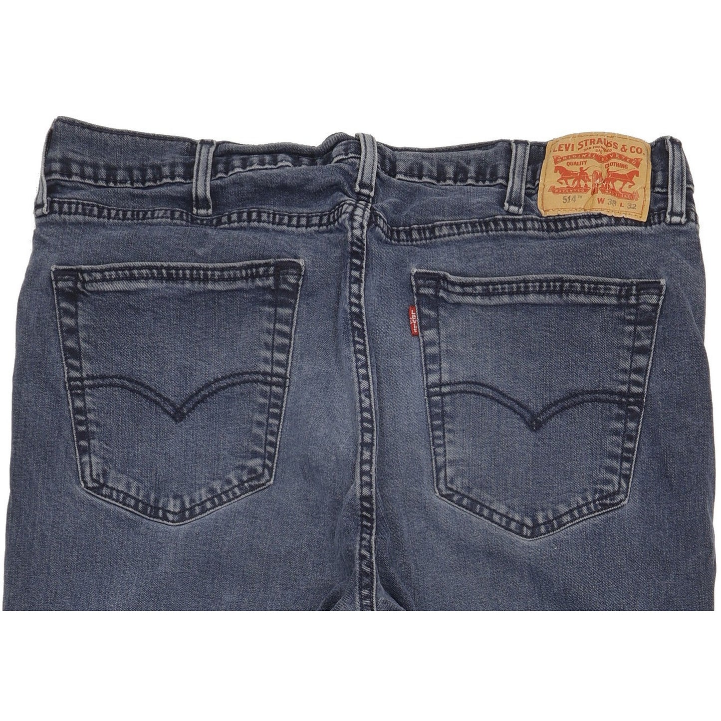 Levi's 514 Men Blue Straight Slim Stretch Jeans W38 L31