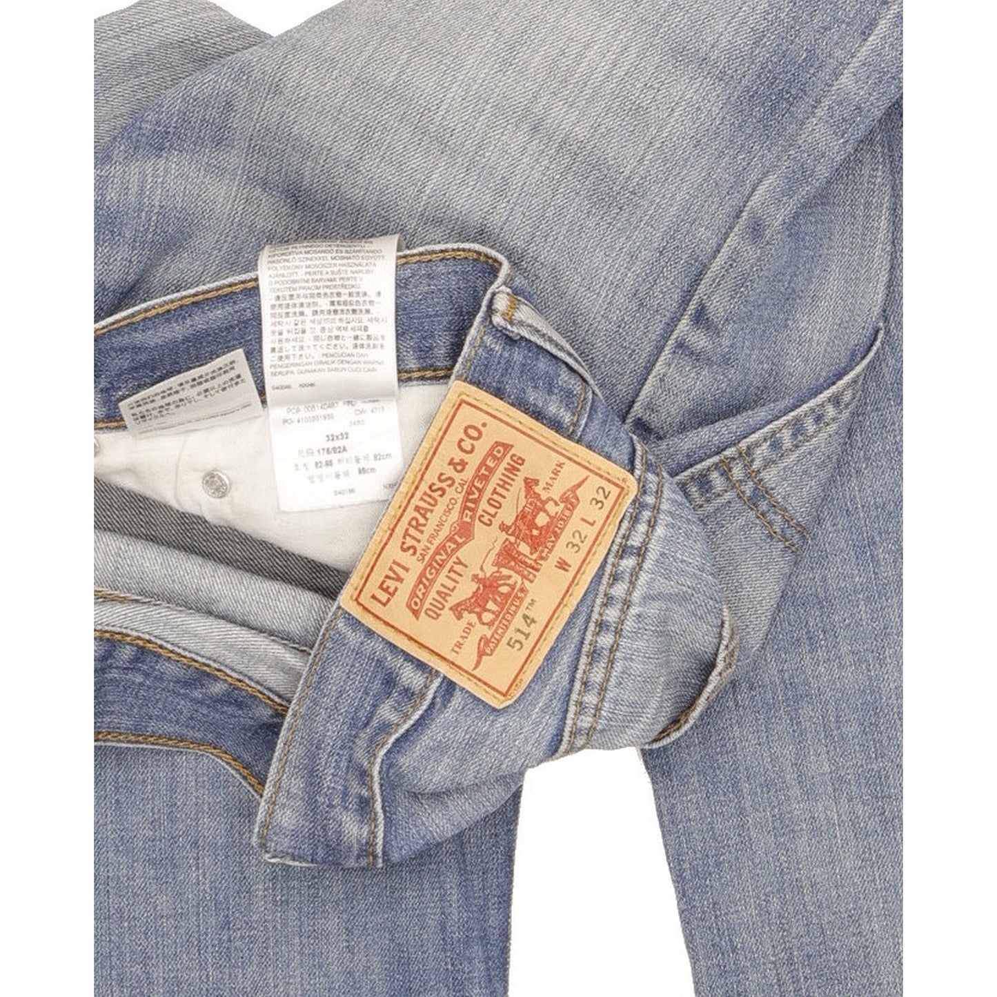 Levi's 514 Men Blue Straight Slim Jeans W32 L31