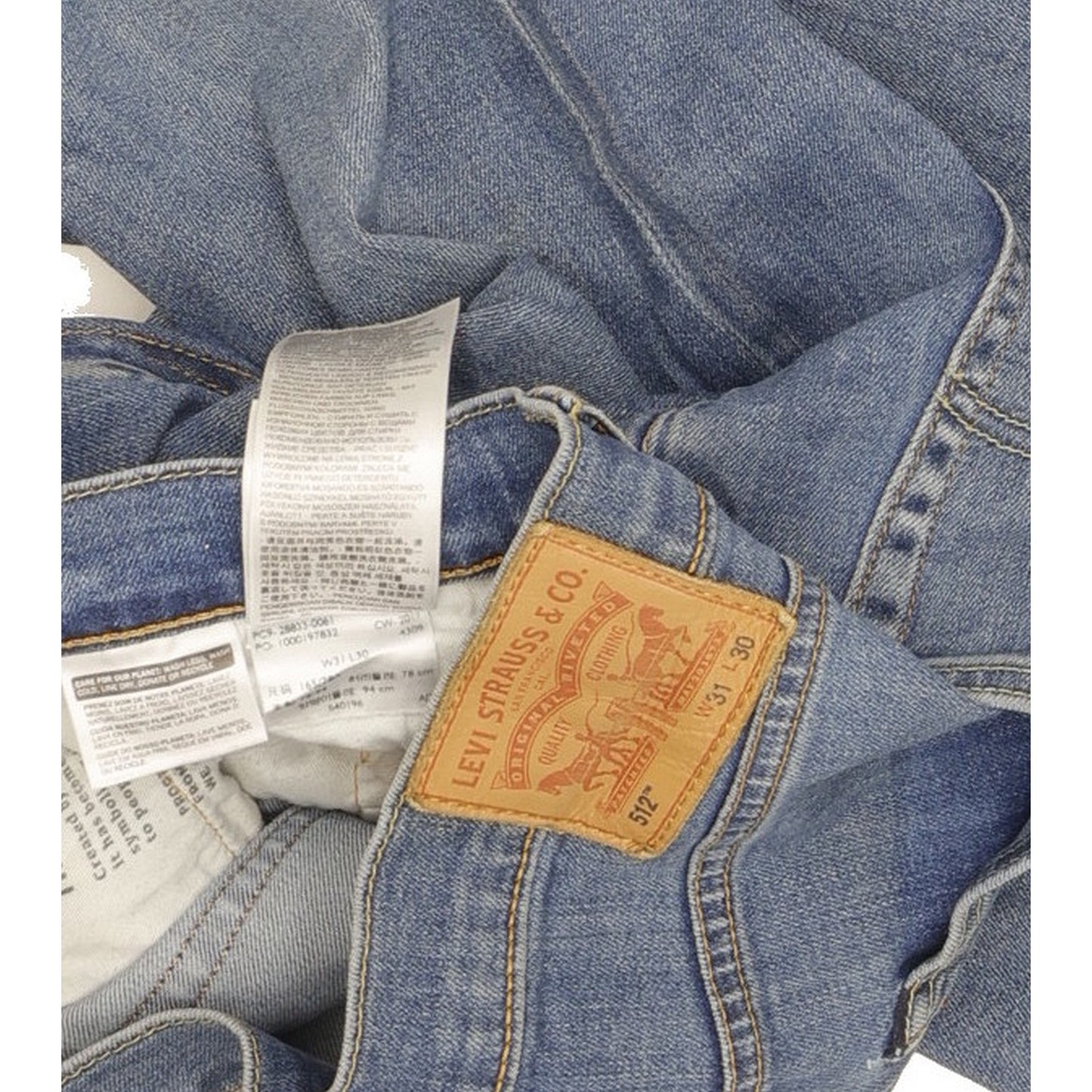 Levi's 512 Men Blue Tapered Slim Stretch Jeans W31 L29
