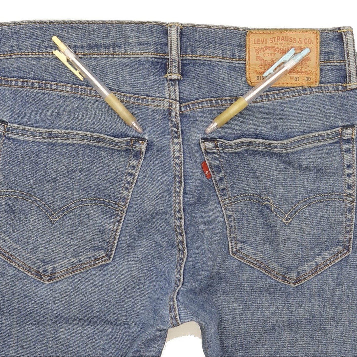 Levi's 512 Men Blue Tapered Slim Stretch Jeans W31 L29