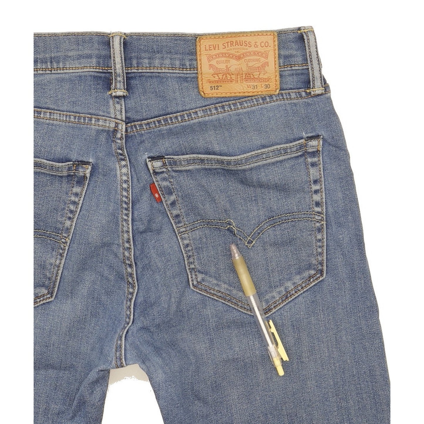 Levi's 512 Men Blue Tapered Slim Stretch Jeans W31 L29
