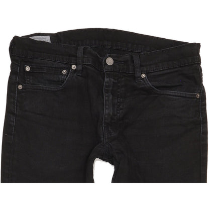 Levi's 511 Men Black Straight Slim Stretch Jeans W33 L33