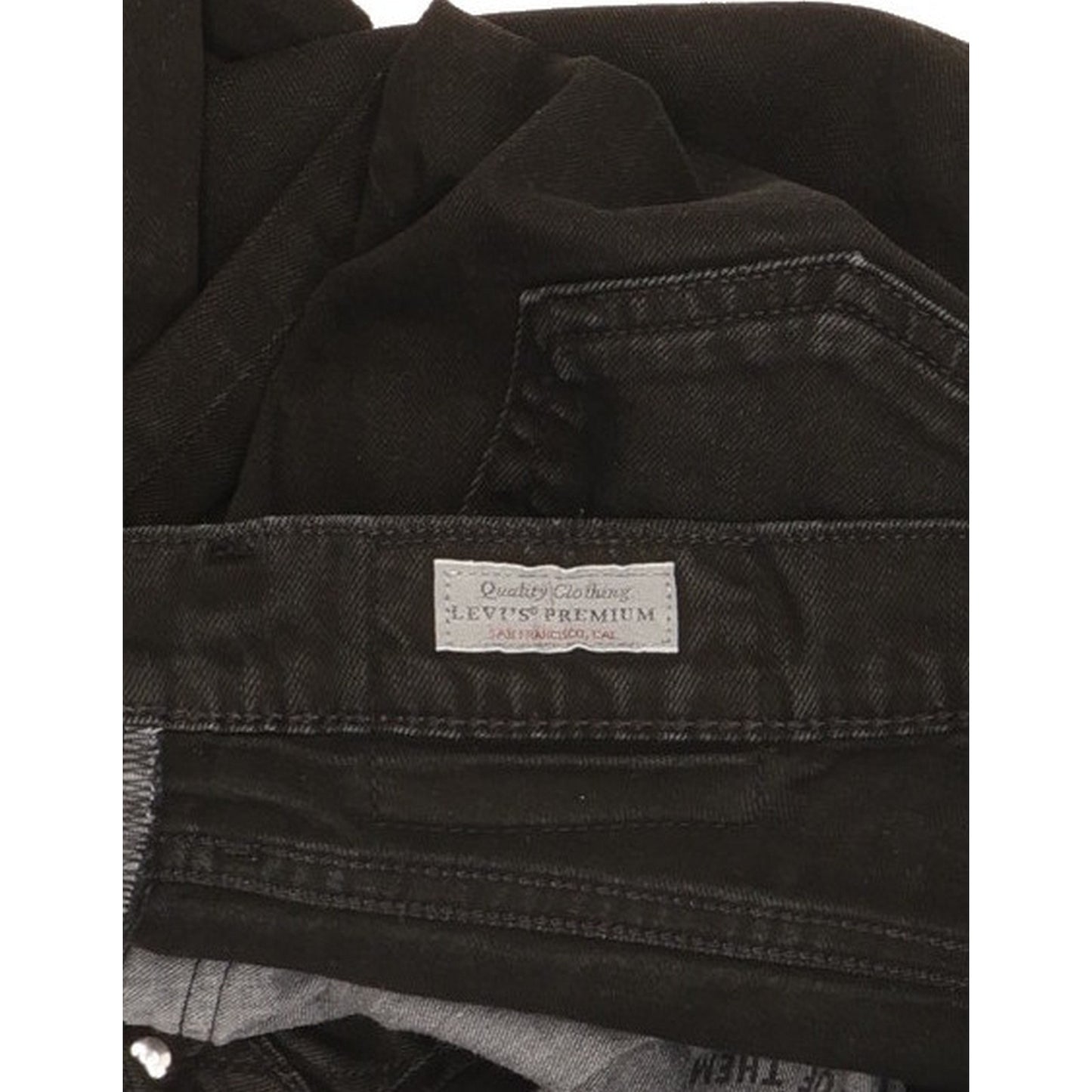 Levi's 511 Men Black Straight Slim Stretch Jeans W33 L33