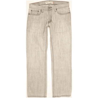 Levi's 514 Men Grey Straight Slim Jeans W33 L30