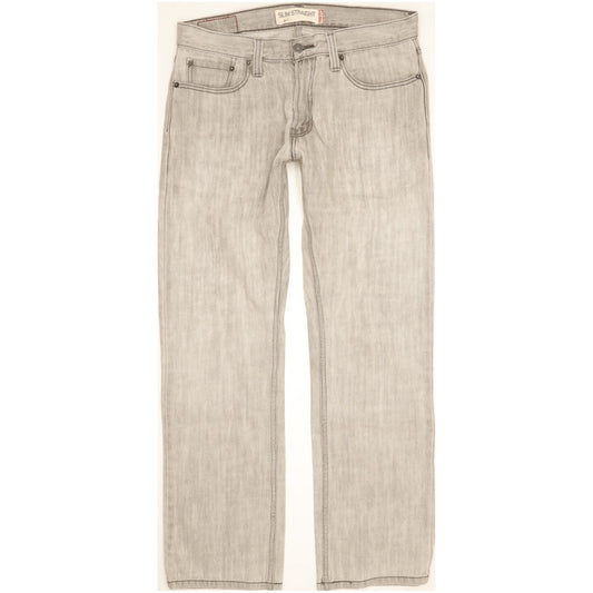 Levi's 514 Men Grey Straight Slim Jeans W33 L30