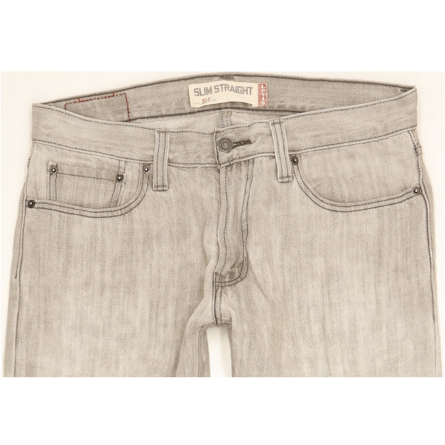 Levi's 514 Men Grey Straight Slim Jeans W33 L30