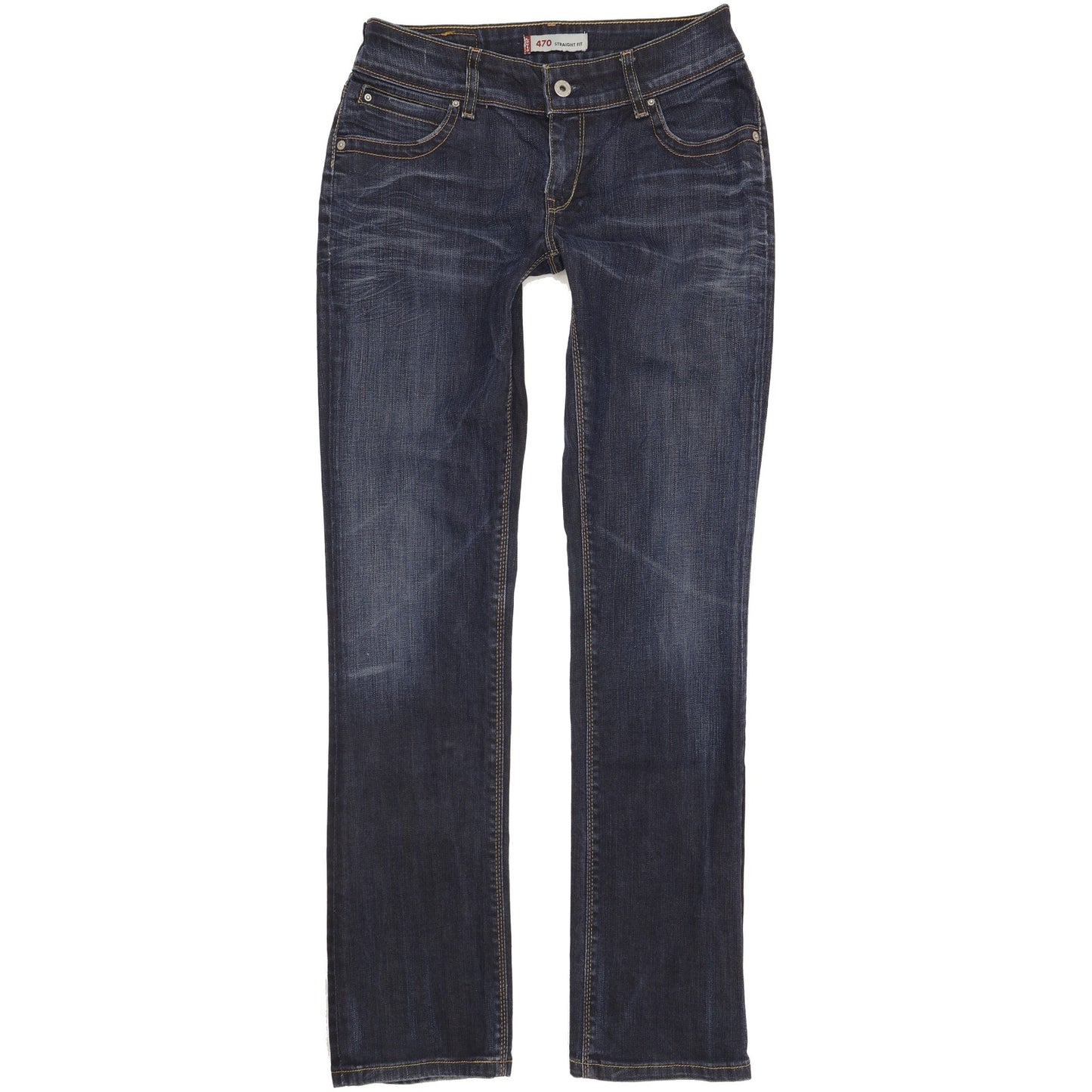 Levi's 470 Men Blue Straight Slim Stretch Jeans W31 L33
