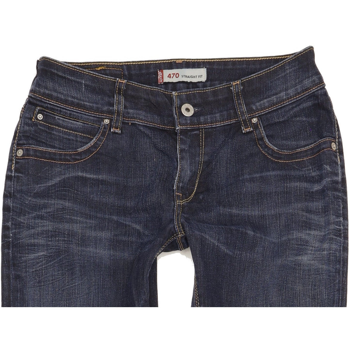 Levi's 470 Men Blue Straight Slim Stretch Jeans W31 L33