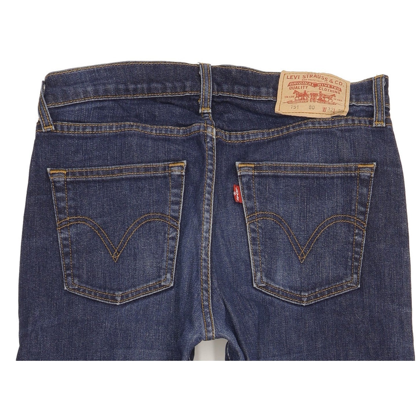 Levi's 751 Men Blue Straight Regular Stretch Jeans W32 L29