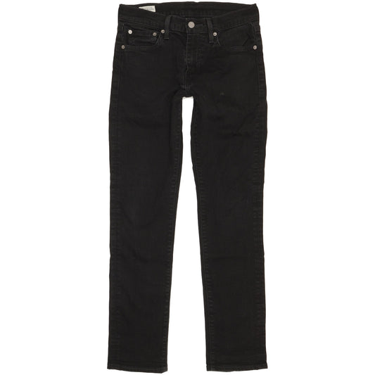 Levi's 511 Men Black Straight Slim Stretch Jeans W30 L31