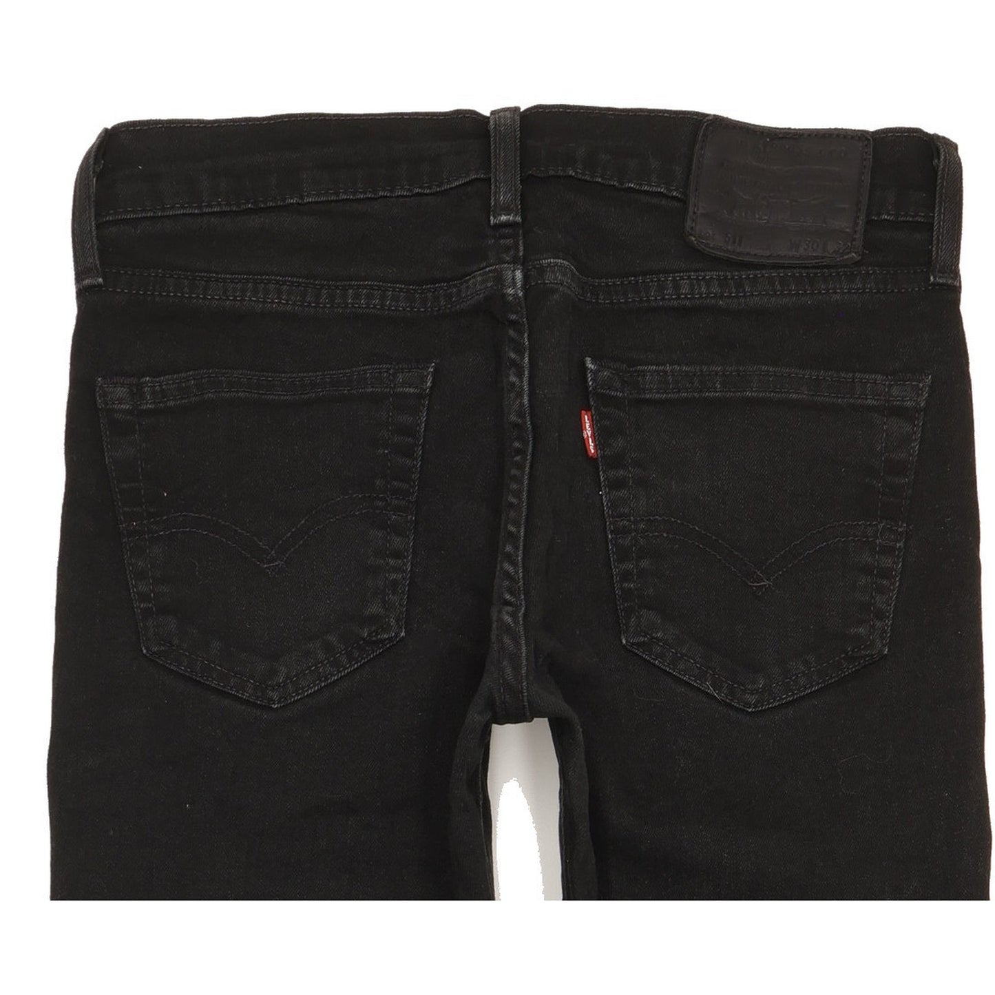 Levi's 511 Men Black Straight Slim Stretch Jeans W30 L31
