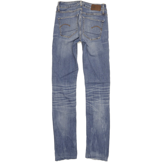 G-Star 3301 Women Blue Straight Slim Stretch Jeans W26 L31