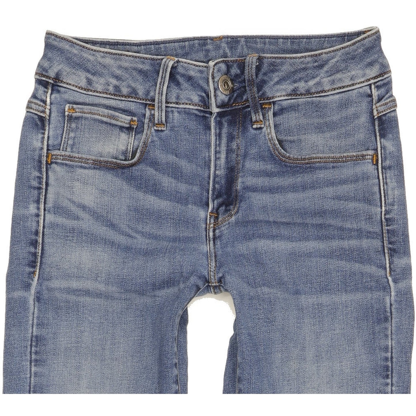 G-Star 3301 Women Blue Straight Slim Stretch Jeans W26 L31