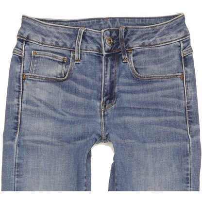 G-Star 3301 Women Blue Straight Slim Stretch Jeans W26 L31