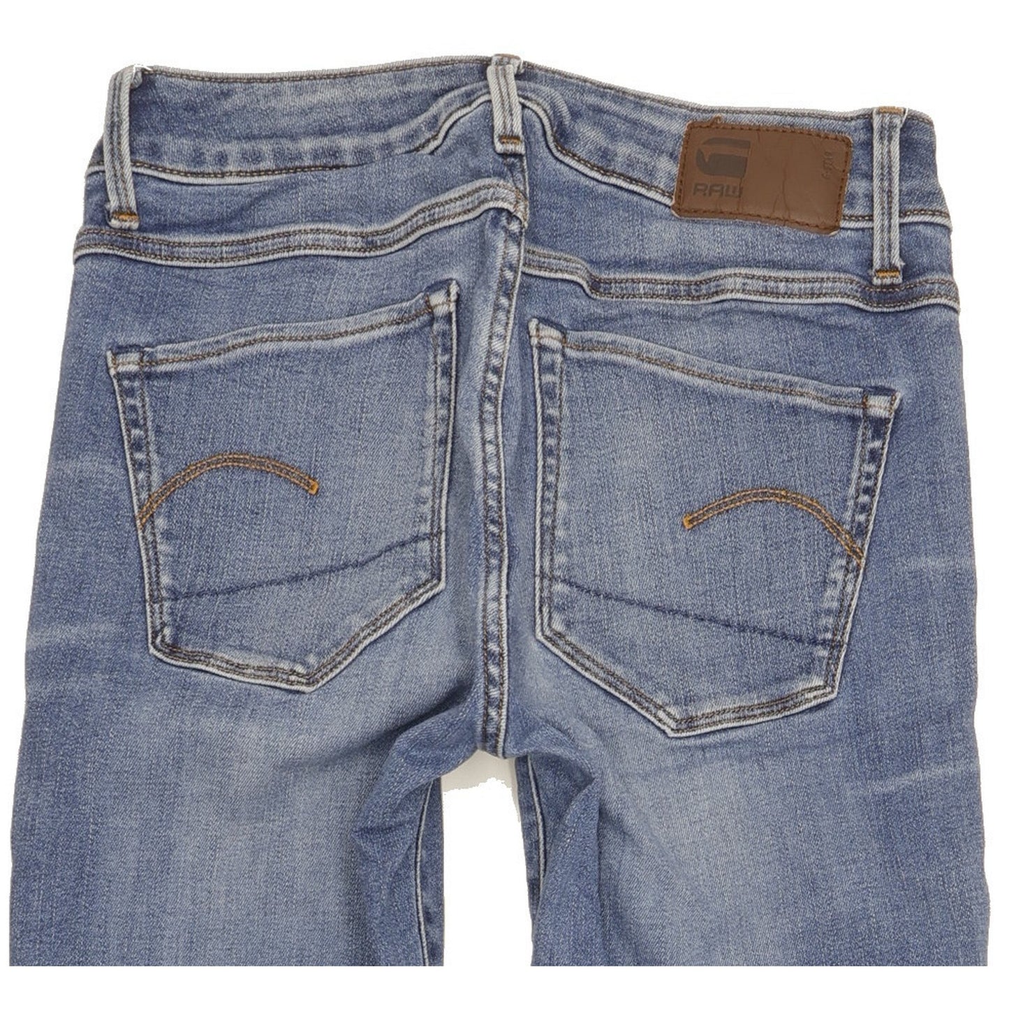 G-Star 3301 Women Blue Straight Slim Stretch Jeans W26 L31