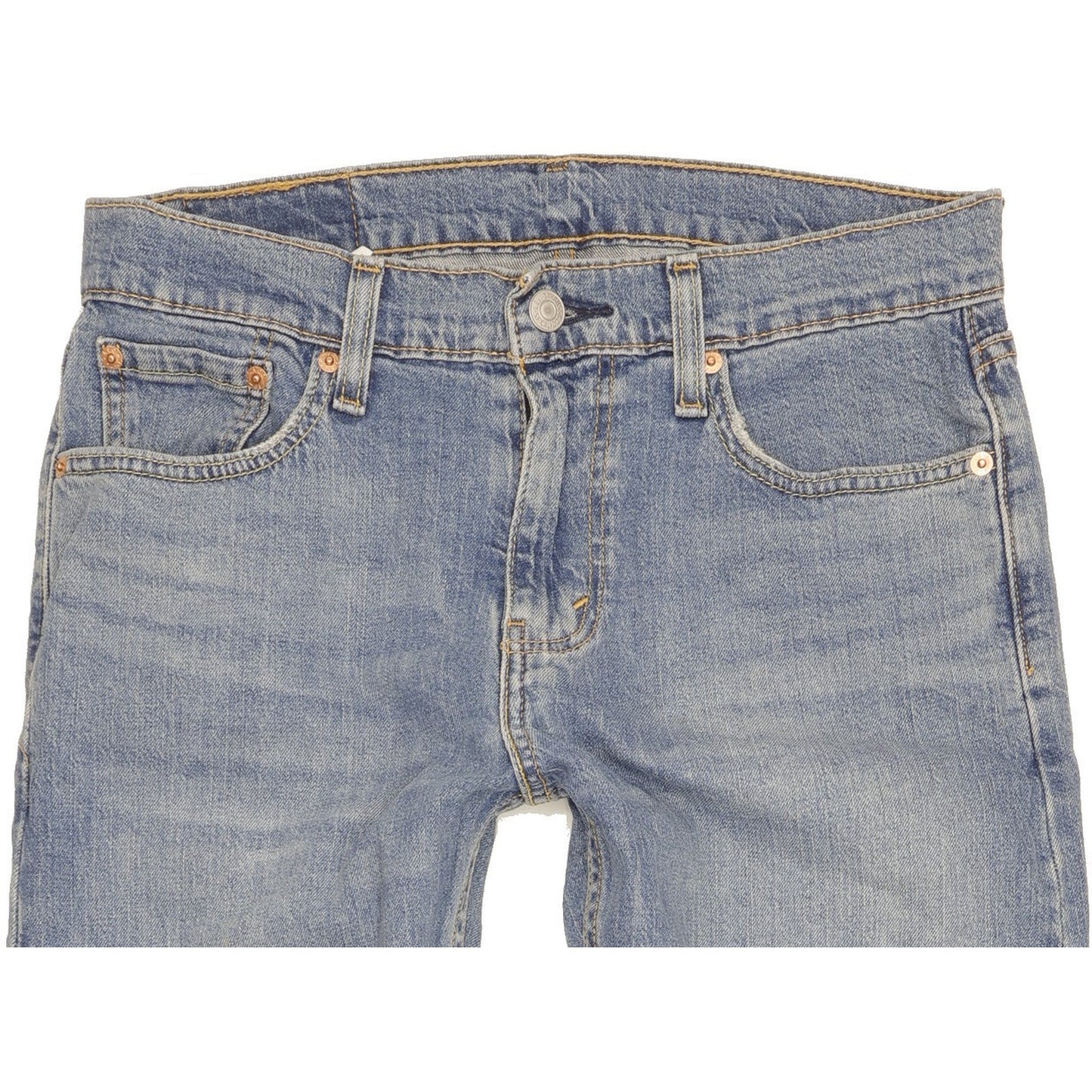 Levi's 502 Men Blue Tapered Regular Stretch Jeans W30 L29