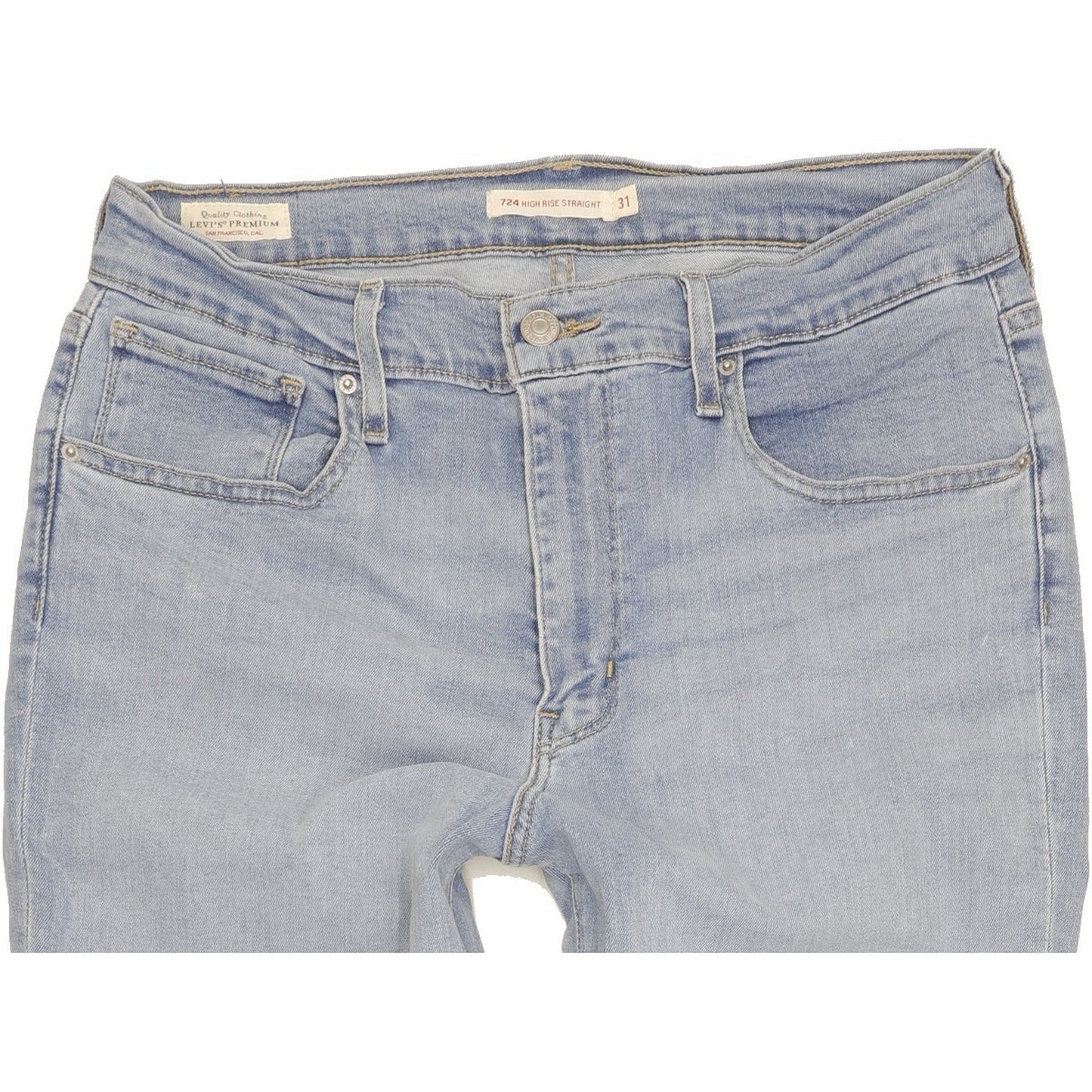Levi's 724 Men Blue Straight Slim Stretch Jeans W31 L34