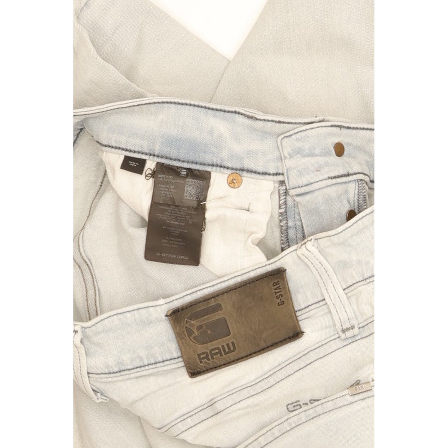 G-Star 3301 Men Blue Straight Regular Jeans W30 L30