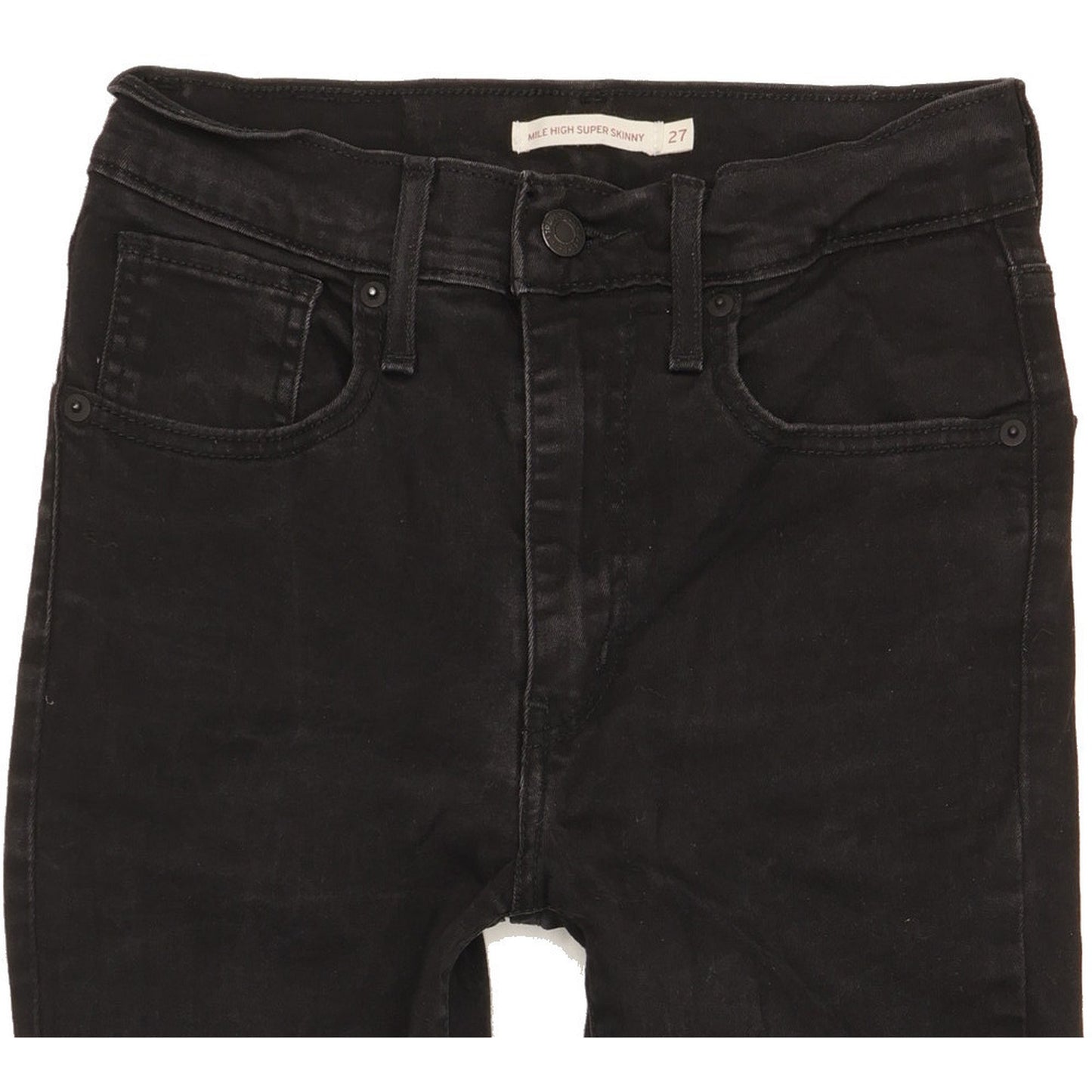 Levi's Mile Black Skinny Slim Jeans High Waisted W27 L27