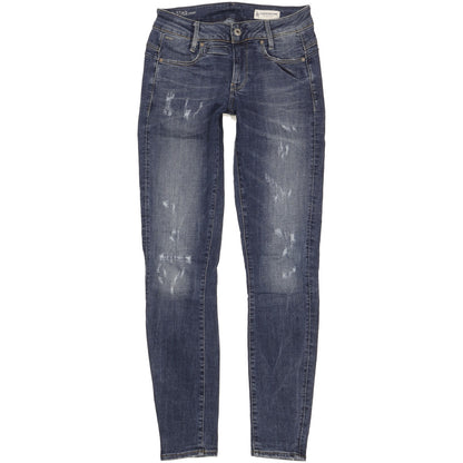 G-Star D-Staq Women Blue Skinny Slim Stretch Jeans W27 L32