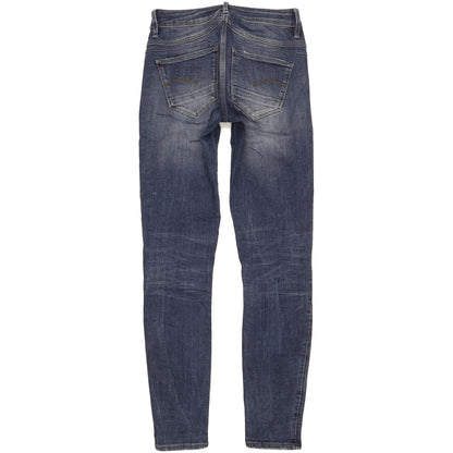 G-Star D-Staq Women Blue Skinny Slim Stretch Jeans W27 L32