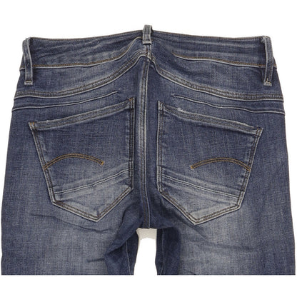 G-Star D-Staq Women Blue Skinny Slim Stretch Jeans W27 L32