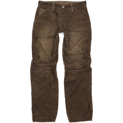 G-Star Elwood 2Tone Men Brown Straight Regular Trousers W32 L34