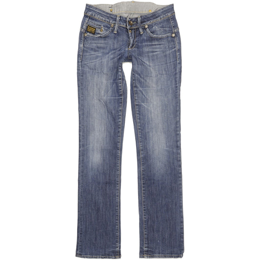 G-Star Midge Women Blue Straight Slim Stretch Jeans W29 L33