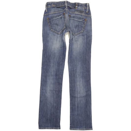 G-Star Midge Women Blue Straight Slim Stretch Jeans W29 L33