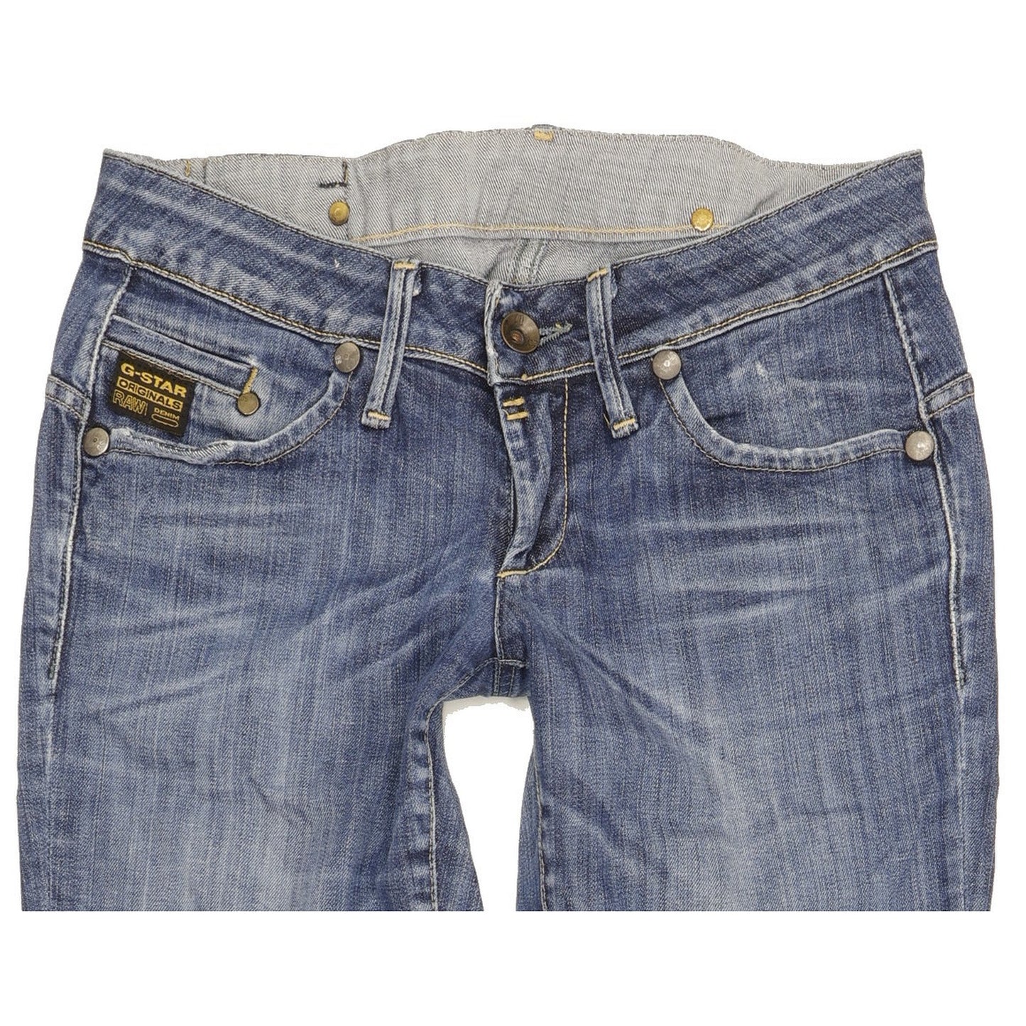 G-Star Midge Women Blue Straight Slim Stretch Jeans W29 L33