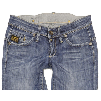 G-Star Midge Women Blue Straight Slim Stretch Jeans W29 L33