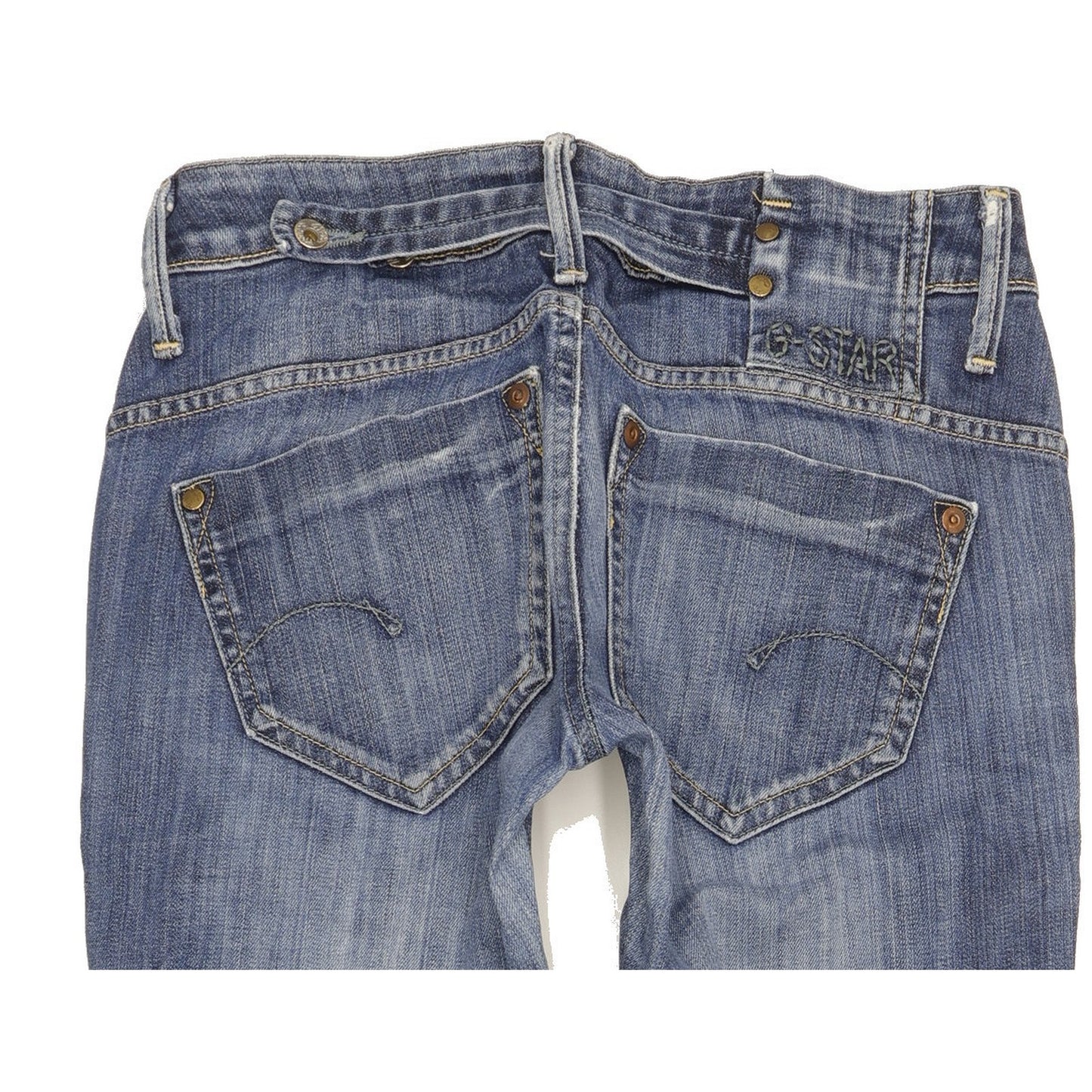 G-Star Midge Women Blue Straight Slim Stretch Jeans W29 L33