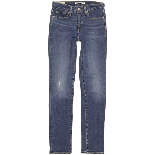 Levi's 312 Shaping Women Blue Straight Slim Stretch Jeans W28 L32