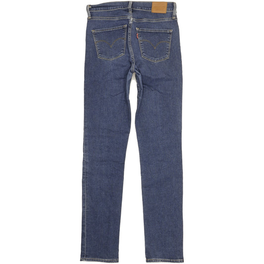 Levi's 312 Shaping Women Blue Straight Slim Stretch Jeans W28 L32