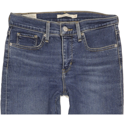 Levi's 312 Shaping Women Blue Straight Slim Stretch Jeans W28 L32