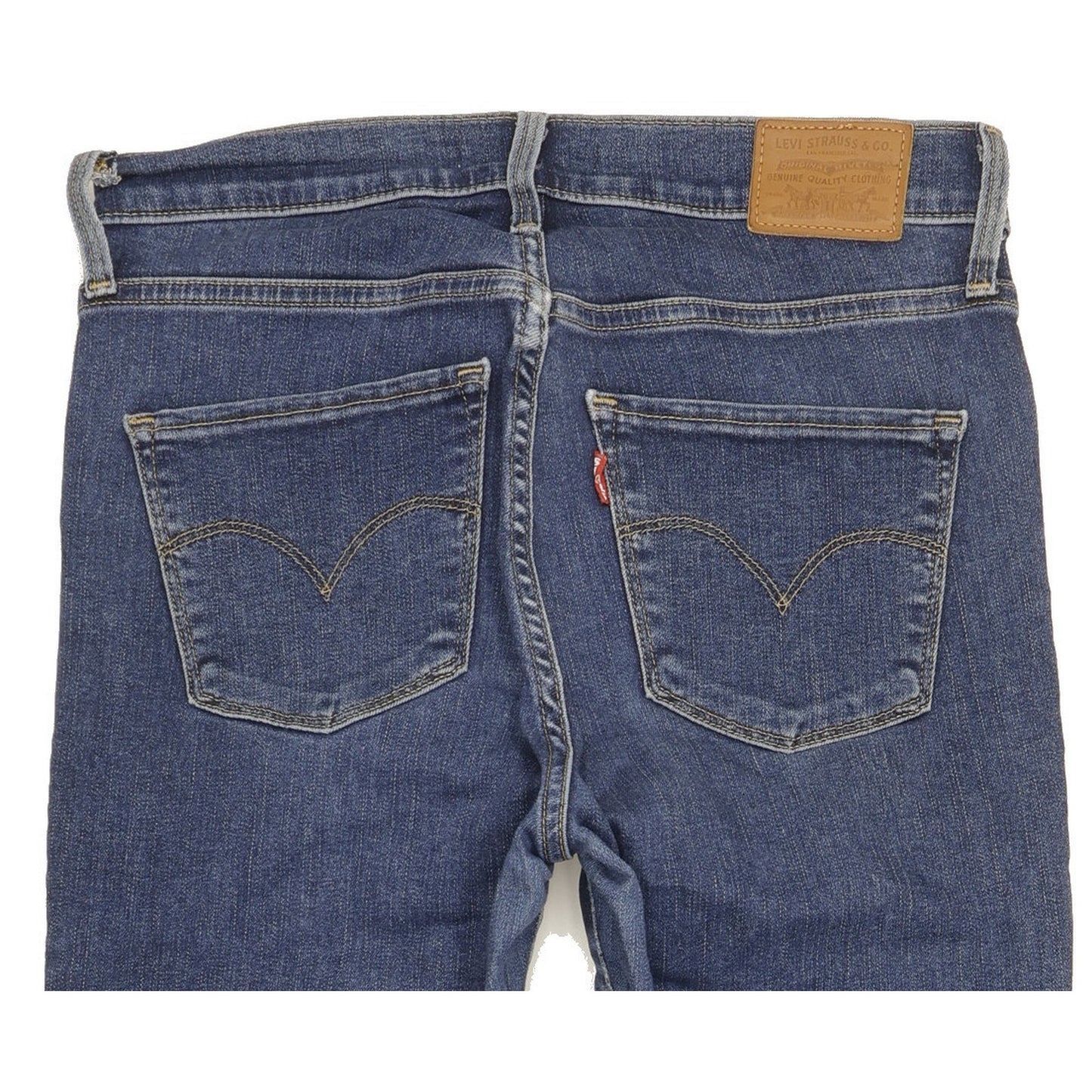Levi's 312 Shaping Women Blue Straight Slim Stretch Jeans W28 L32