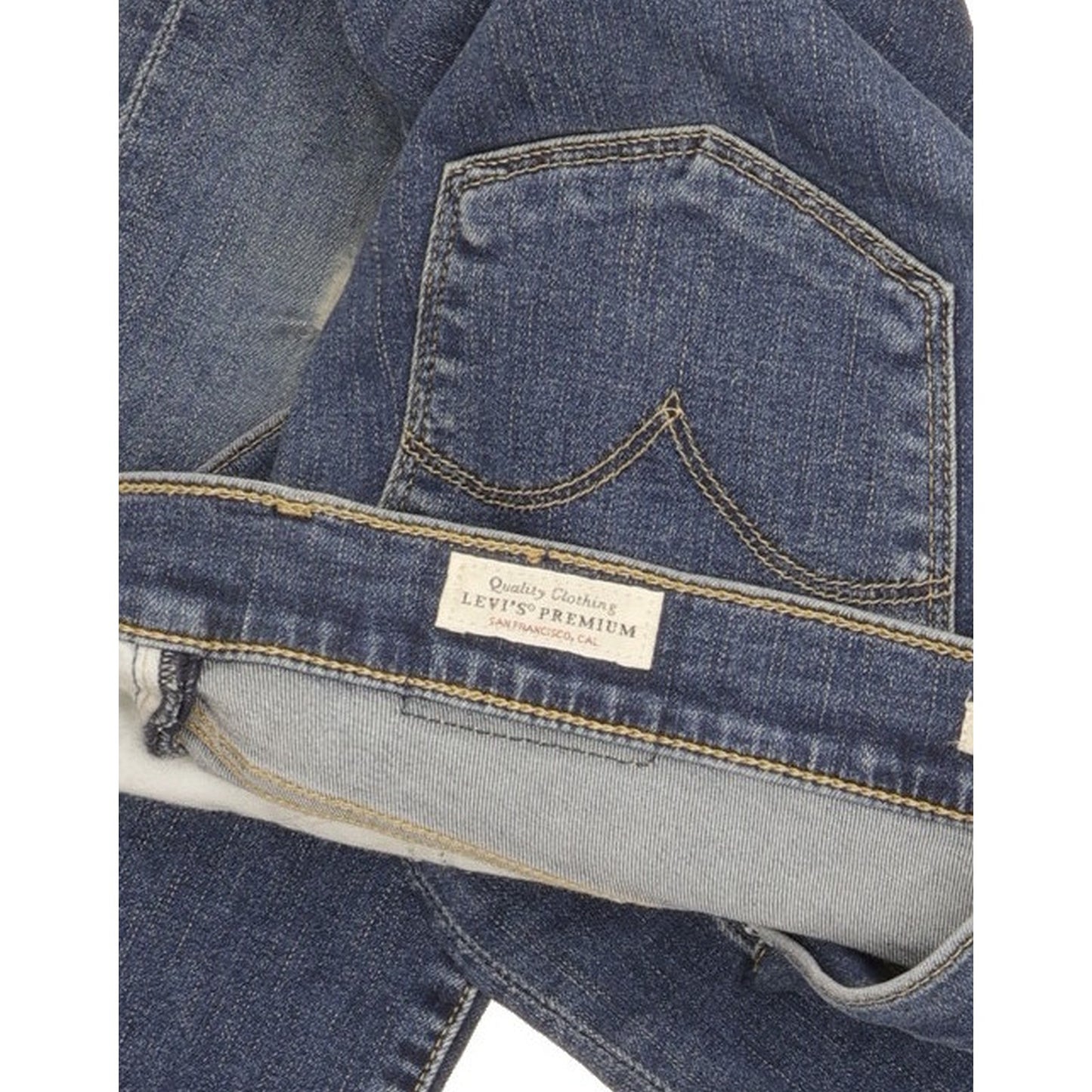 Levi's 312 Shaping Women Blue Straight Slim Stretch Jeans W28 L32