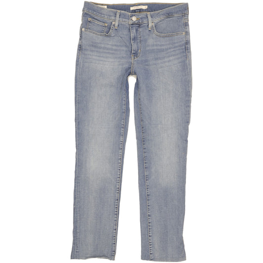 Levi's 312 Shaping Women Blue Straight Slim Stretch Jeans W30 L28