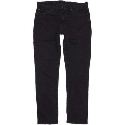 Levi's 511 Men Black Straight Slim Stretch Jeans W36 L33