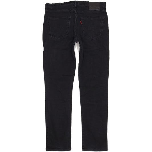 Levi's 511 Men Black Straight Slim Stretch Jeans W36 L33
