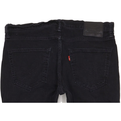 Levi's 511 Men Black Straight Slim Stretch Jeans W36 L33