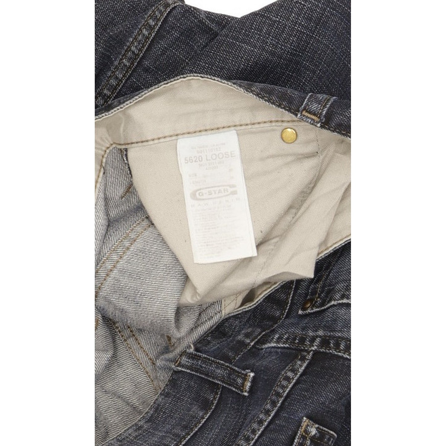 G-Star 5620 Men Navy Straight Loose Jeans W38 L35