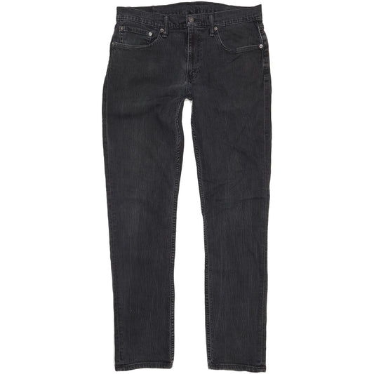 Levi's 511 Men Black Straight Slim Stretch Jeans W34 L33