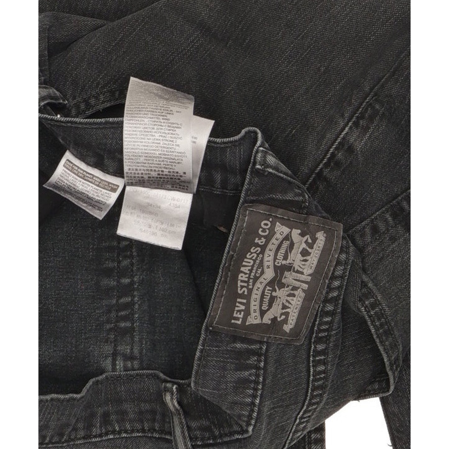 Levi's 511 Men Black Straight Slim Stretch Jeans W34 L33